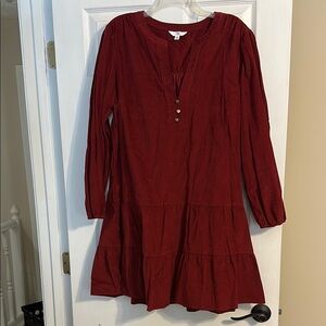 Time and Tru Rust Long Sleeve Top